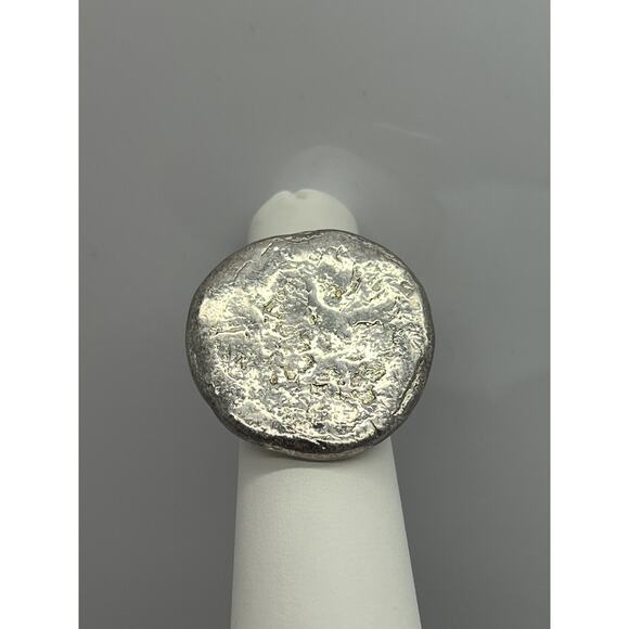 Tous 925 Sterling Silver Modernist Ring SIZE 6 (19.5 Grams! - Picture 11 of 12